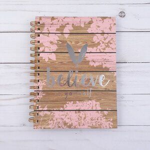 Journal Notepad Notebook  Believe in Yourself Lined Sheets 6.25x8.5 inch
